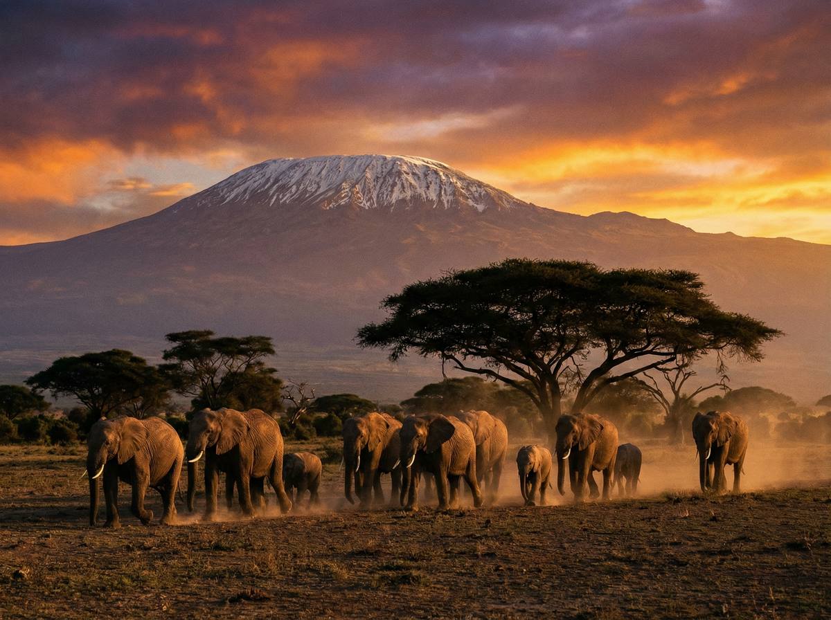 草榴社区非洲动物视频 - 肯尼亚大象迁徙壮观场面