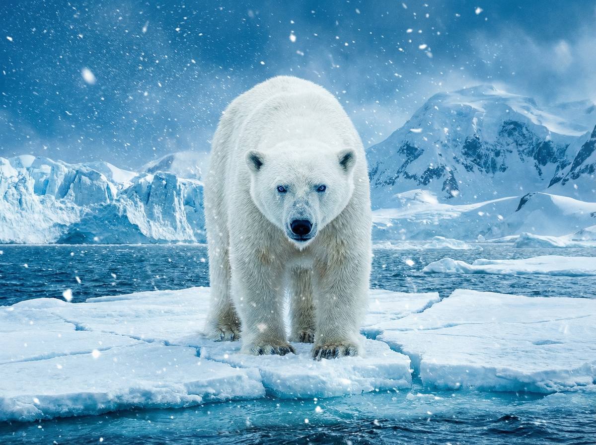 草榴社区北极熊视频 - 极地北极熊母子嬉戏生活视频